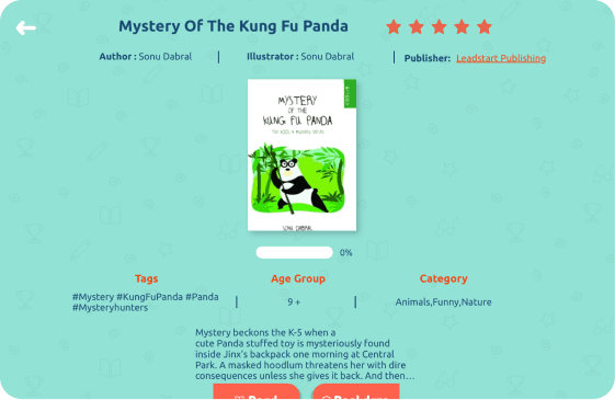 Getlitt: e-Book Reading App for Kids with Gamification! designs